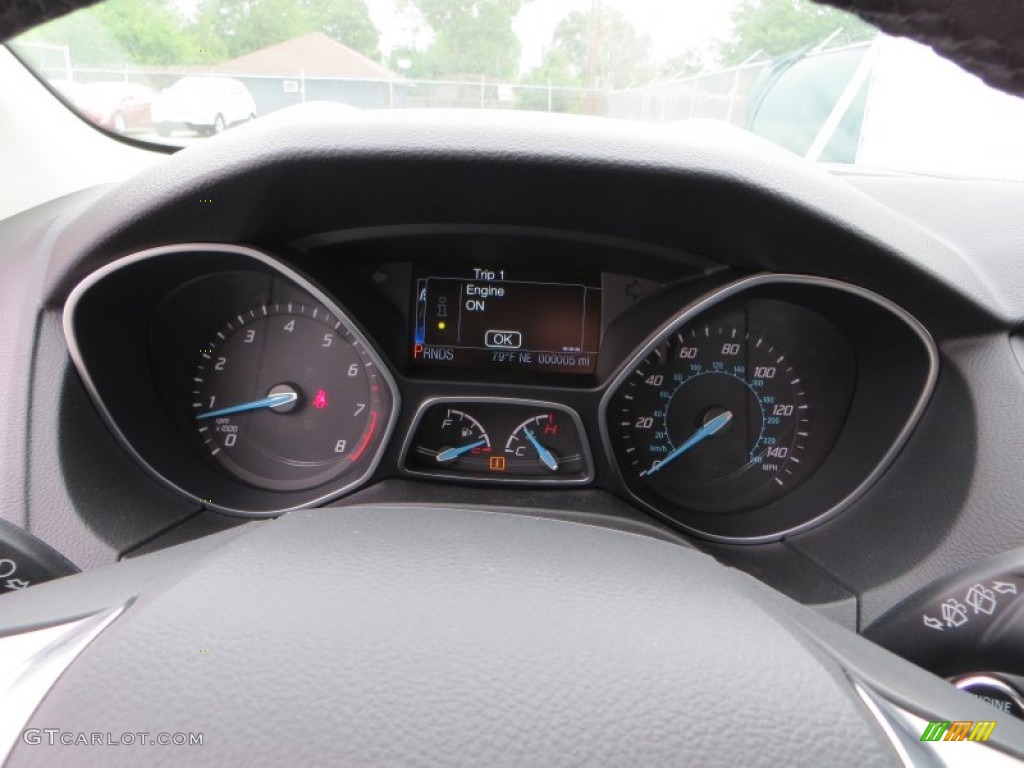 2013 Ford Focus Titanium Hatchback Gauges Photo #79900014