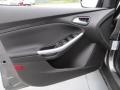 Charcoal Black 2013 Ford Focus SE Sedan Door Panel