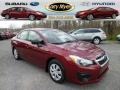 Camellia Red Pearl 2013 Subaru Impreza 2.0i 4 Door