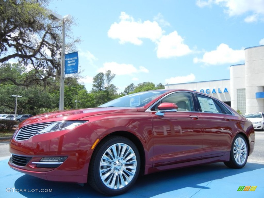 2013 MKZ 2.0L EcoBoost FWD - Ruby Red / Light Dune photo #1