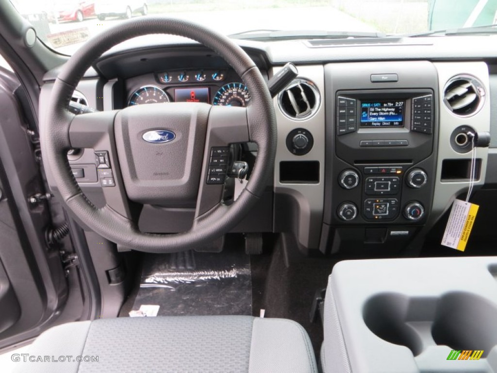 2013 Ford F150 XLT SuperCrew Steel Gray Dashboard Photo #79901290