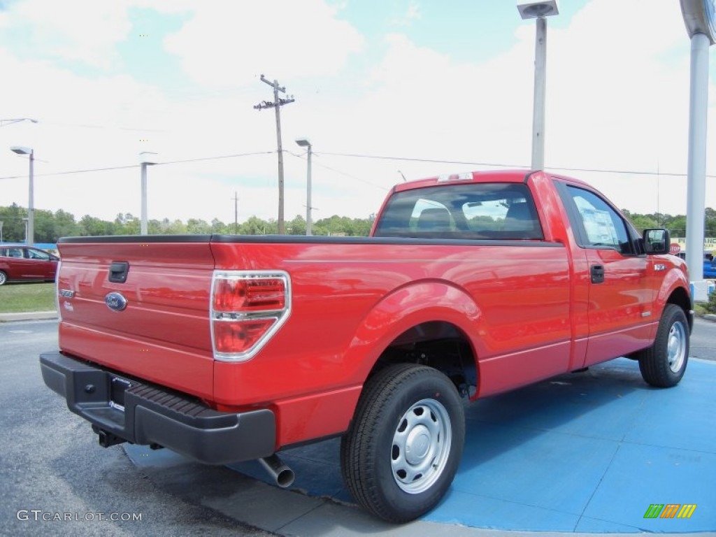 Vermillion Red 2013 Ford F150 XL Regular Cab Exterior Photo #79901565