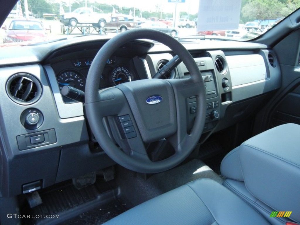 2013 Ford F150 XL Regular Cab Steel Gray Dashboard Photo #79901640