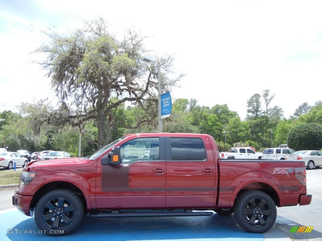 2013 F150 FX2 SuperCrew - Ruby Red Metallic / FX Sport Appearance Black/Red photo #2