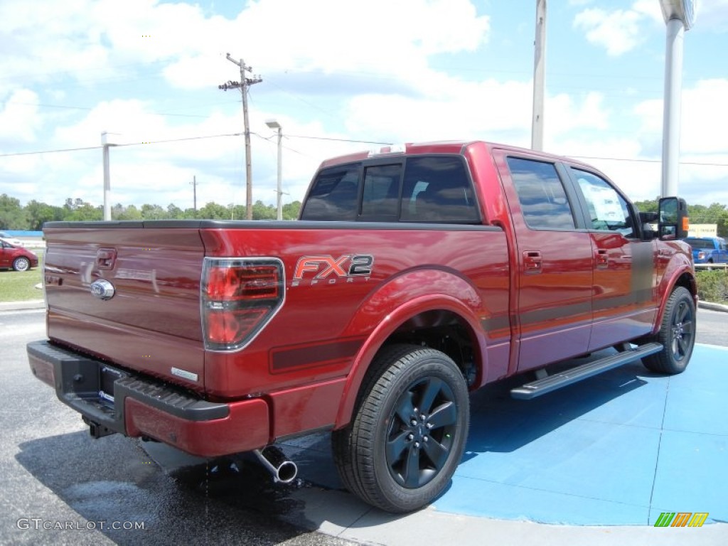 2013 F150 FX2 SuperCrew - Ruby Red Metallic / FX Sport Appearance Black/Red photo #3
