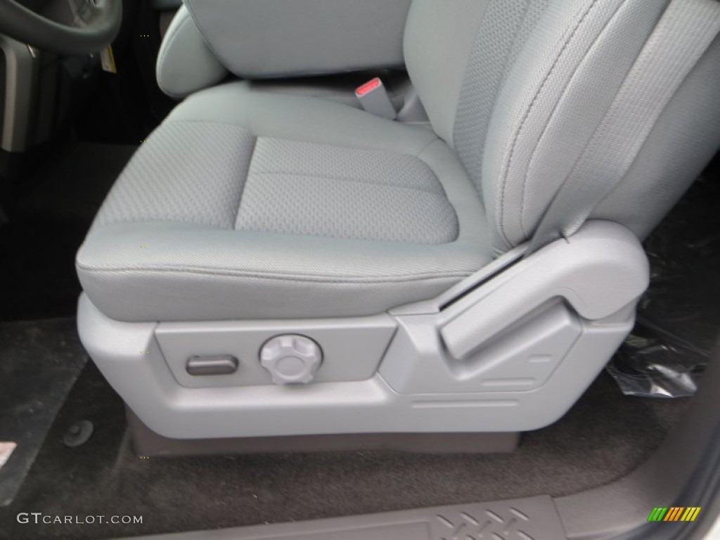 Steel Gray Interior 2013 Ford F150 XLT SuperCrew Photo #79904253