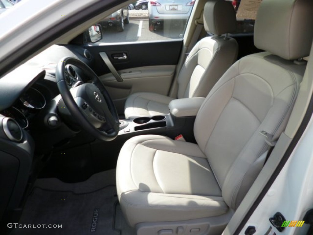 2011 Rogue SL AWD - Pearl White / Gray photo #7
