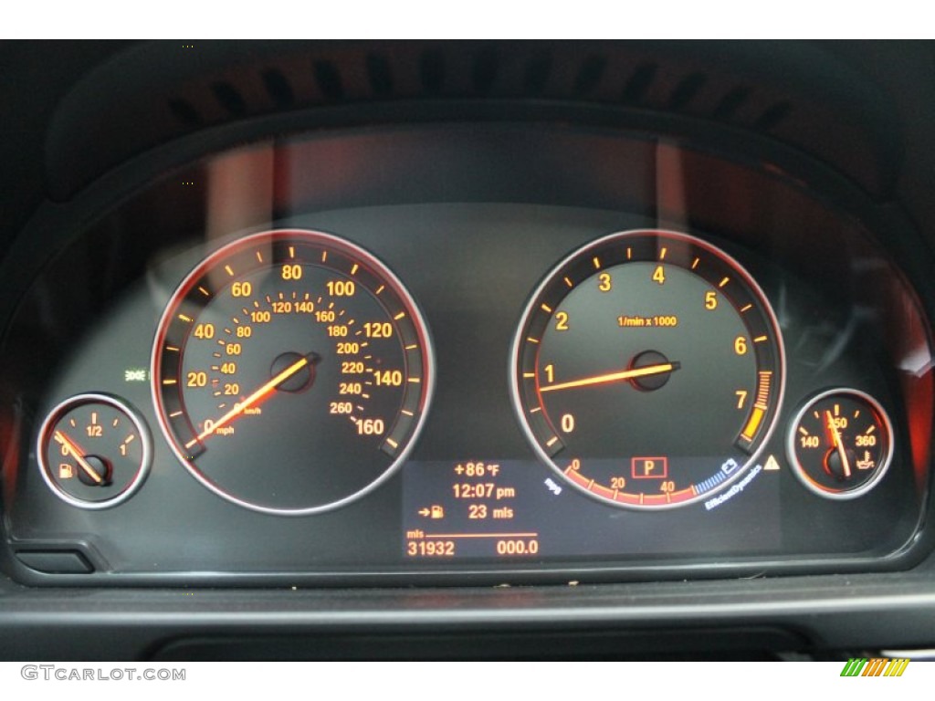 2011 BMW 5 Series 550i Sedan Gauges Photo #79906686