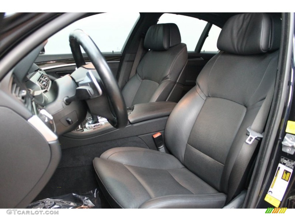 Black Interior 2011 BMW 5 Series 550i Sedan Photo #79906845