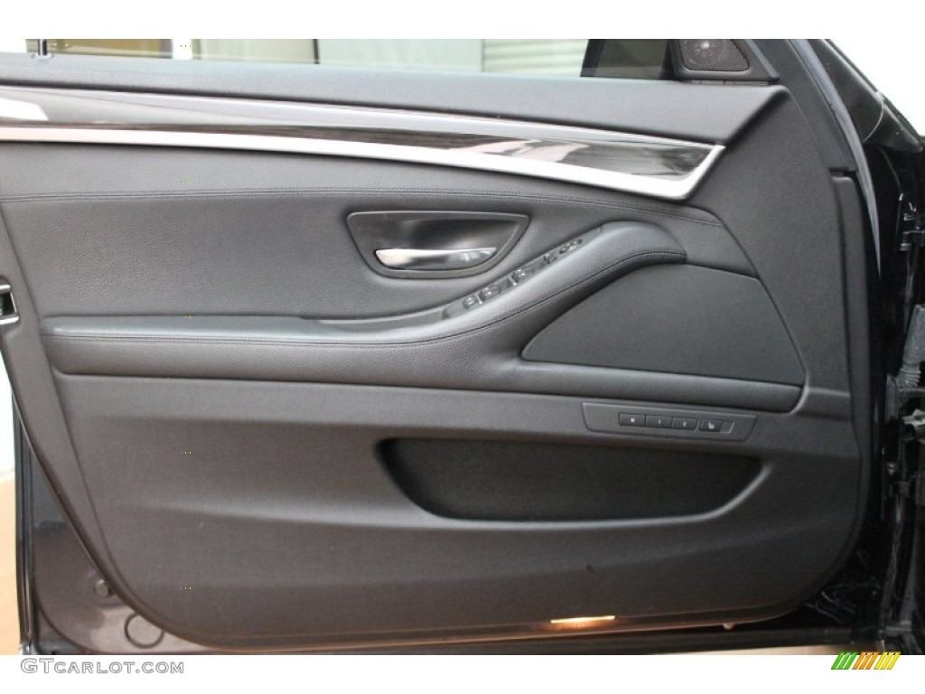 2011 BMW 5 Series 550i Sedan Black Door Panel Photo #79906998