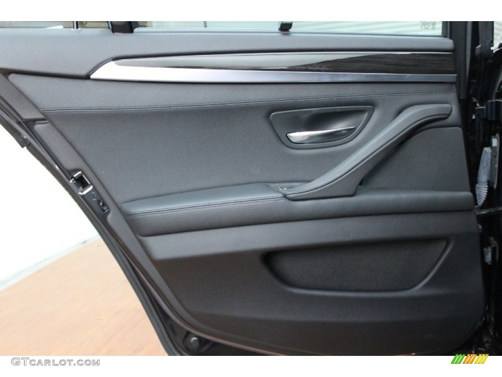 2011 BMW 5 Series 550i Sedan Black Door Panel Photo #79907034