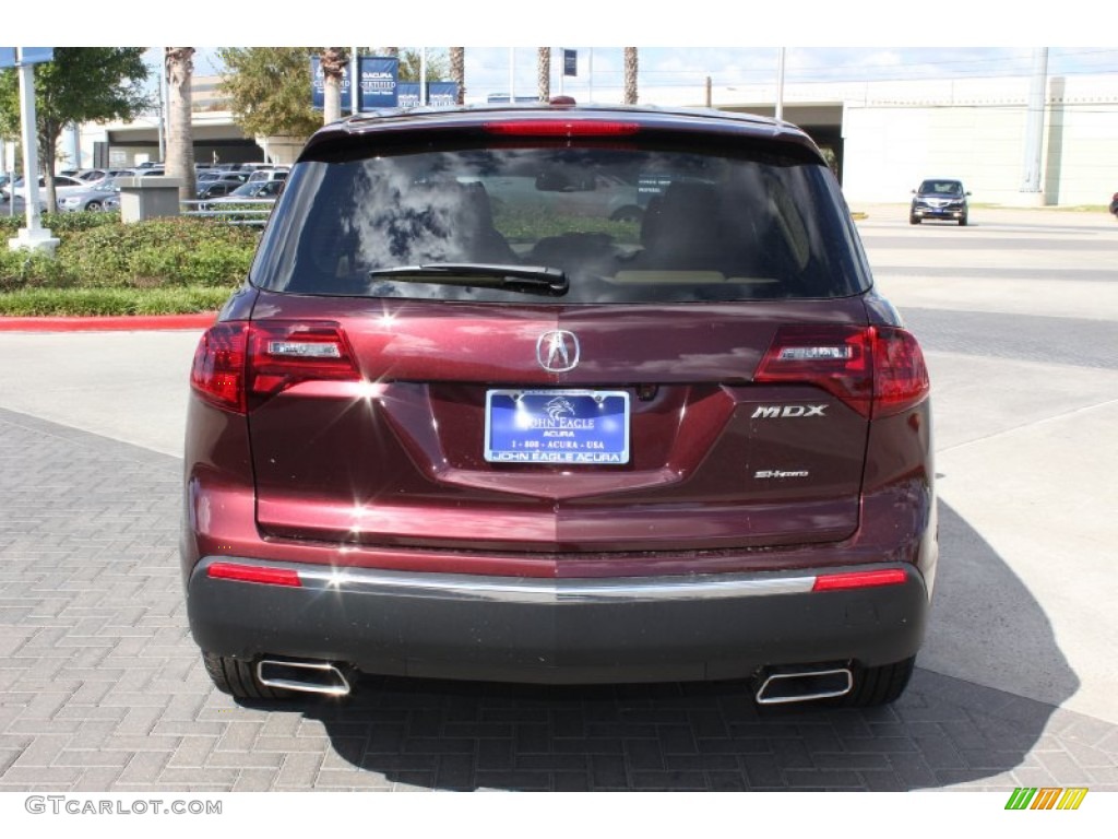 2013 MDX SH-AWD - Dark Cherry Pearl / Parchment photo #6