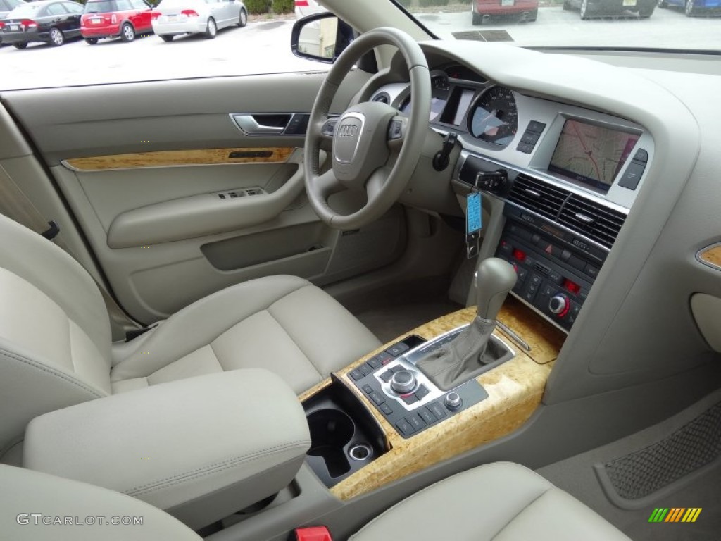 2008 Audi A6 3.2 quattro Sedan Cardamom Beige Dashboard Photo #79909022