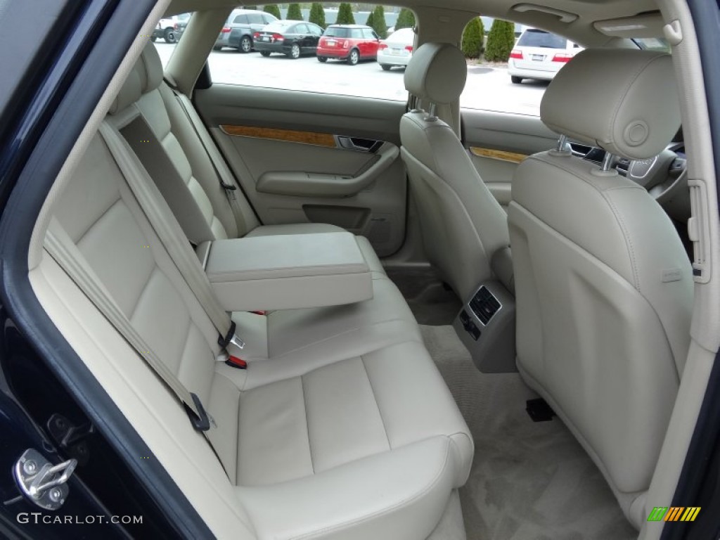 2008 Audi A6 3.2 quattro Sedan Rear Seat Photo #79909129