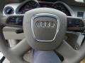 2008 Audi A6 Cardamom Beige Interior Steering Wheel Photo
