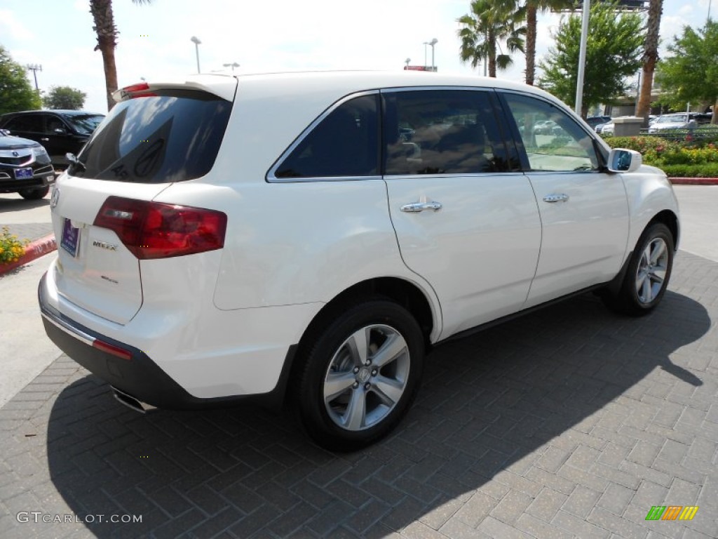 2013 MDX SH-AWD - Aspen White Pearl / Parchment photo #8