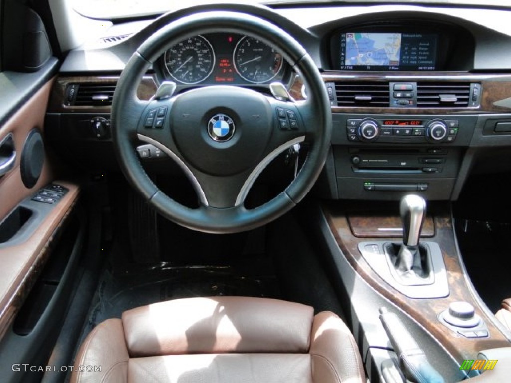 2007 BMW 3 Series 335i Sedan Terra/Black Dakota Leather Dashboard Photo #79909737