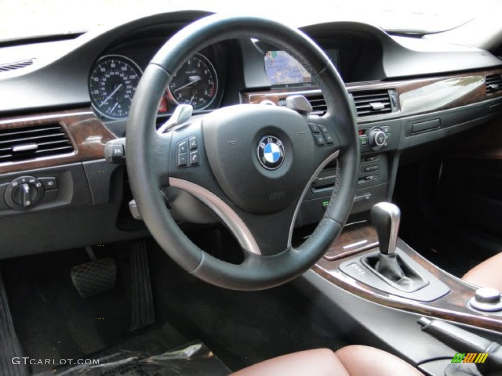 2007 BMW 3 Series 335i Sedan Terra/Black Dakota Leather Dashboard Photo #79910007