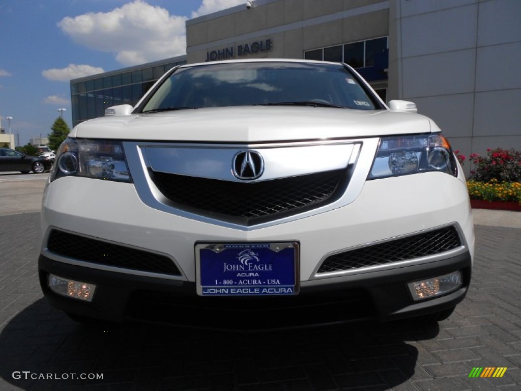 2013 MDX SH-AWD - Aspen White Pearl / Parchment photo #2