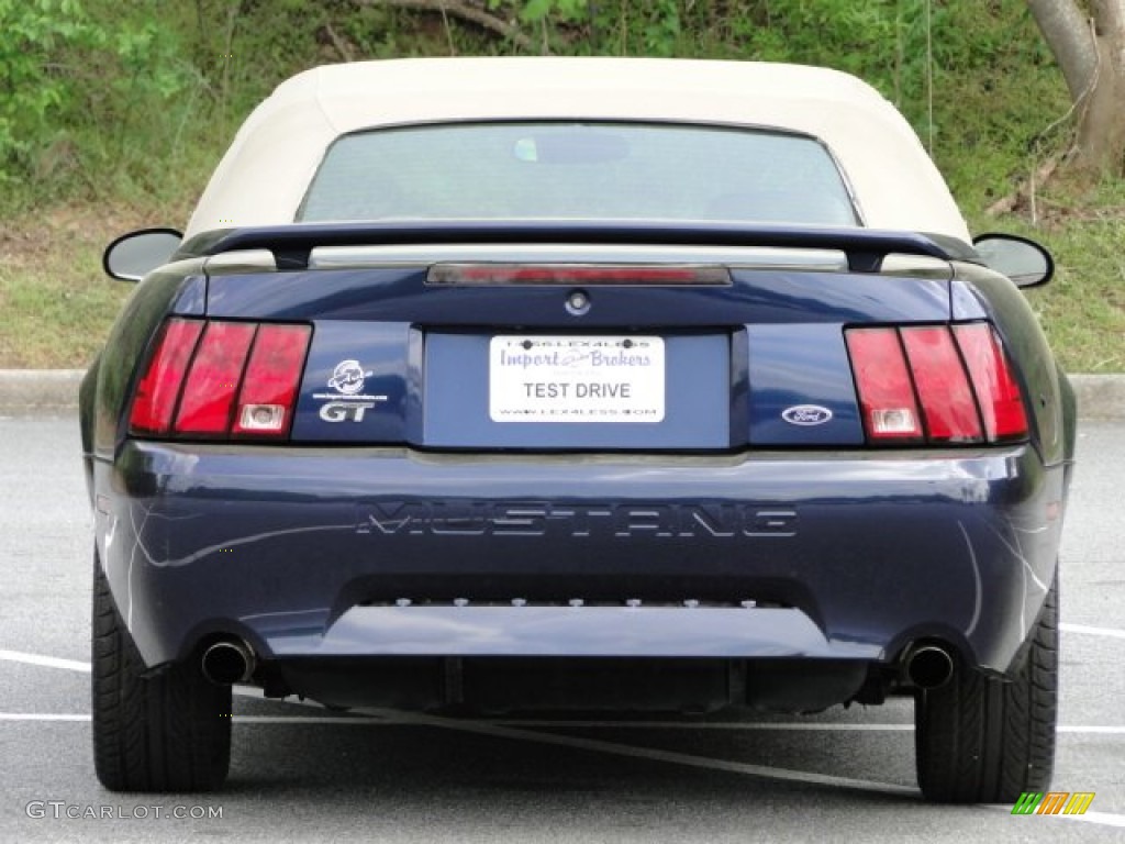 2003 Mustang GT Convertible - True Blue Metallic / Medium Parchment photo #23