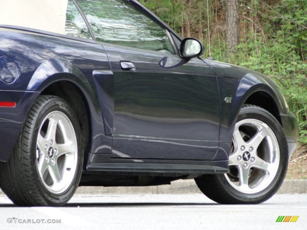 2003 Mustang GT Convertible - True Blue Metallic / Medium Parchment photo #25