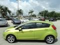 2011 Lime Squeeze Metallic Ford Fiesta SES Hatchback  photo #12