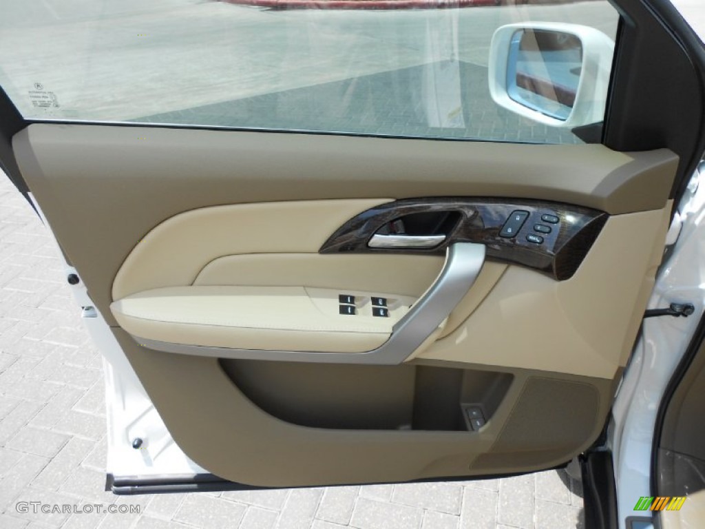 2013 Acura MDX SH-AWD Technology Parchment Door Panel Photo #79911654