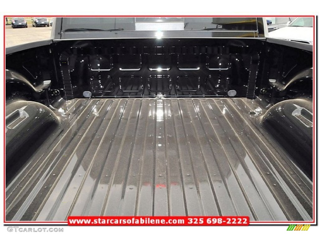 2013 1500 SLT Quad Cab - Black / Black/Diesel Gray photo #6