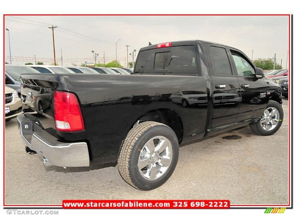 2013 1500 SLT Quad Cab - Black / Black/Diesel Gray photo #7