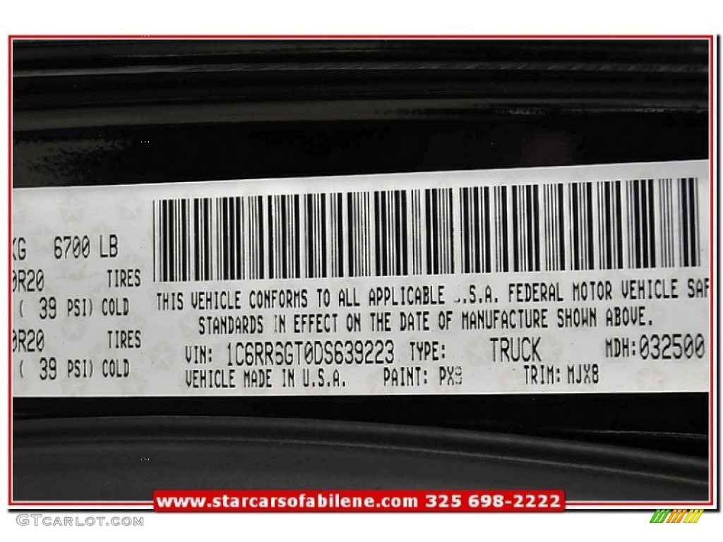 2013 1500 SLT Quad Cab - Black / Black/Diesel Gray photo #11