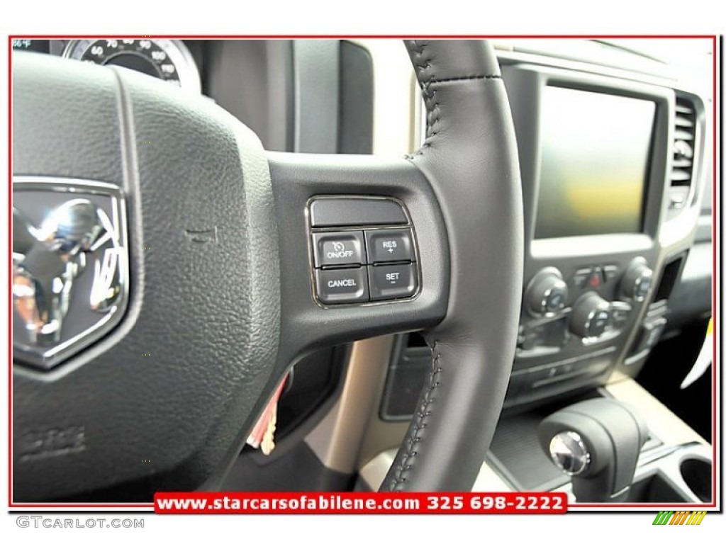 2013 1500 SLT Quad Cab - Black / Black/Diesel Gray photo #16