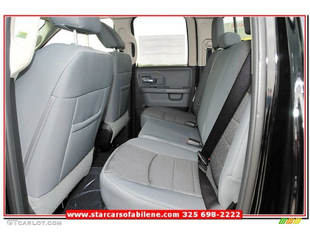 2013 1500 SLT Quad Cab - Black / Black/Diesel Gray photo #20