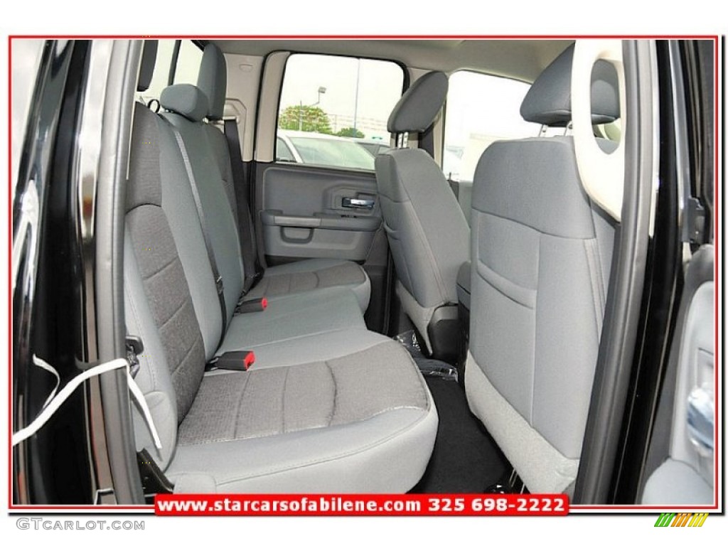 2013 1500 SLT Quad Cab - Black / Black/Diesel Gray photo #21