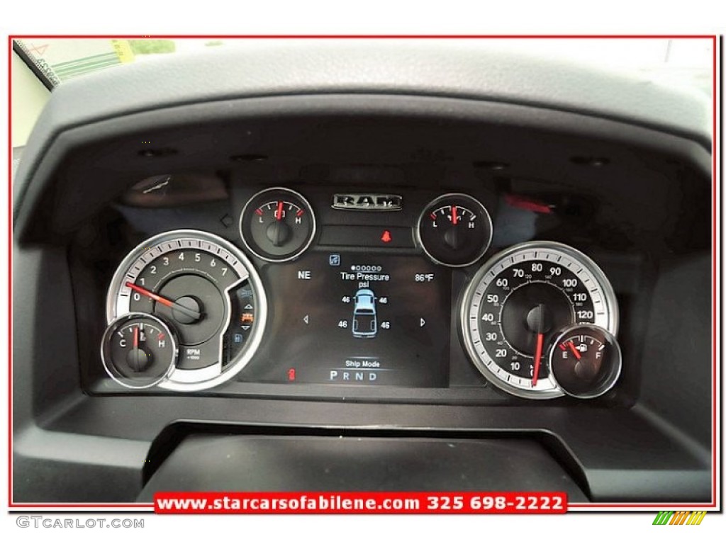 2013 1500 SLT Quad Cab - Black / Black/Diesel Gray photo #29