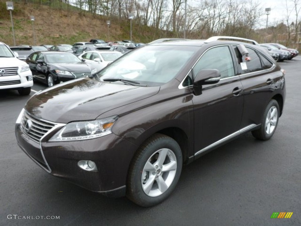 2013 RX 350 AWD - Fire Agate Pearl / Saddle Tan/Espresso Birds Eye Maple photo #8