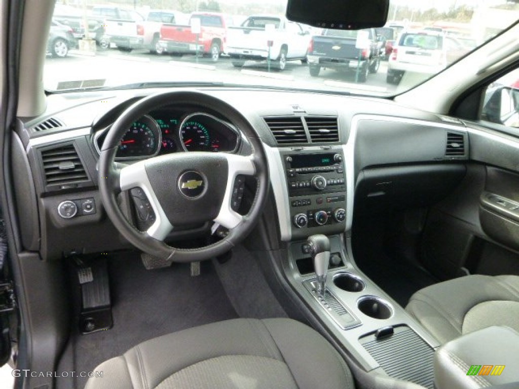 Ebony/Ebony Interior 2011 Chevrolet Traverse LT AWD Photo #79916175
