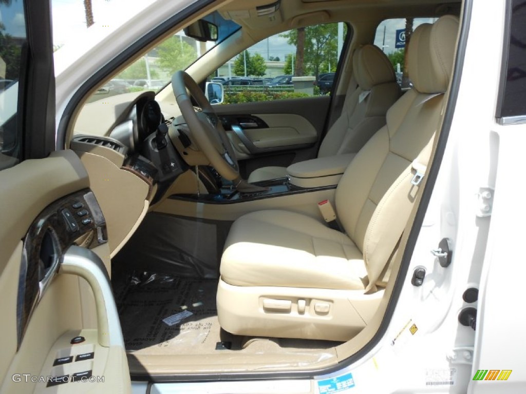 2013 MDX SH-AWD Advance - Aspen White Pearl / Parchment photo #4