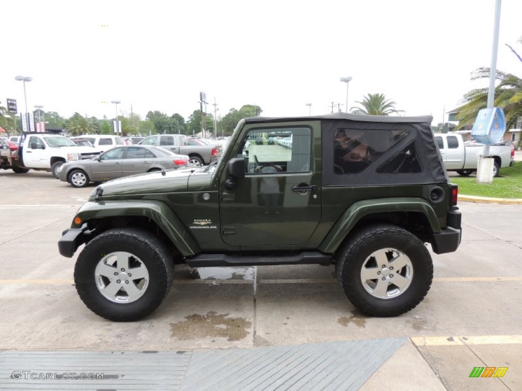 Jeep Green Metallic 2007 Jeep Wrangler Sahara 4x4 Exterior Photo #79917599