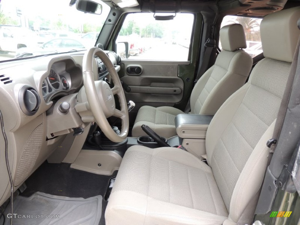 Dark Khaki/Medium Khaki Interior 2007 Jeep Wrangler Sahara 4x4 Photo #79917684
