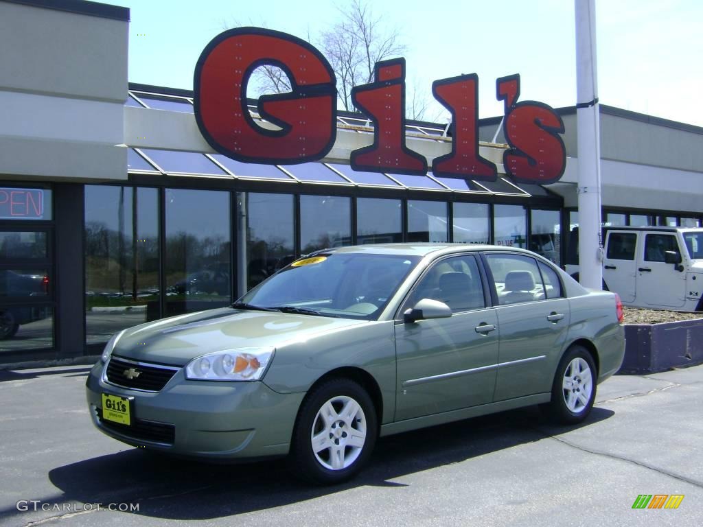 2006 Malibu LT Sedan - Silver Green Metallic / Cashmere Beige photo #1