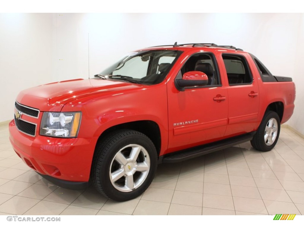 Victory Red 2011 Chevrolet Avalanche LT 4x4 Exterior Photo #79919105