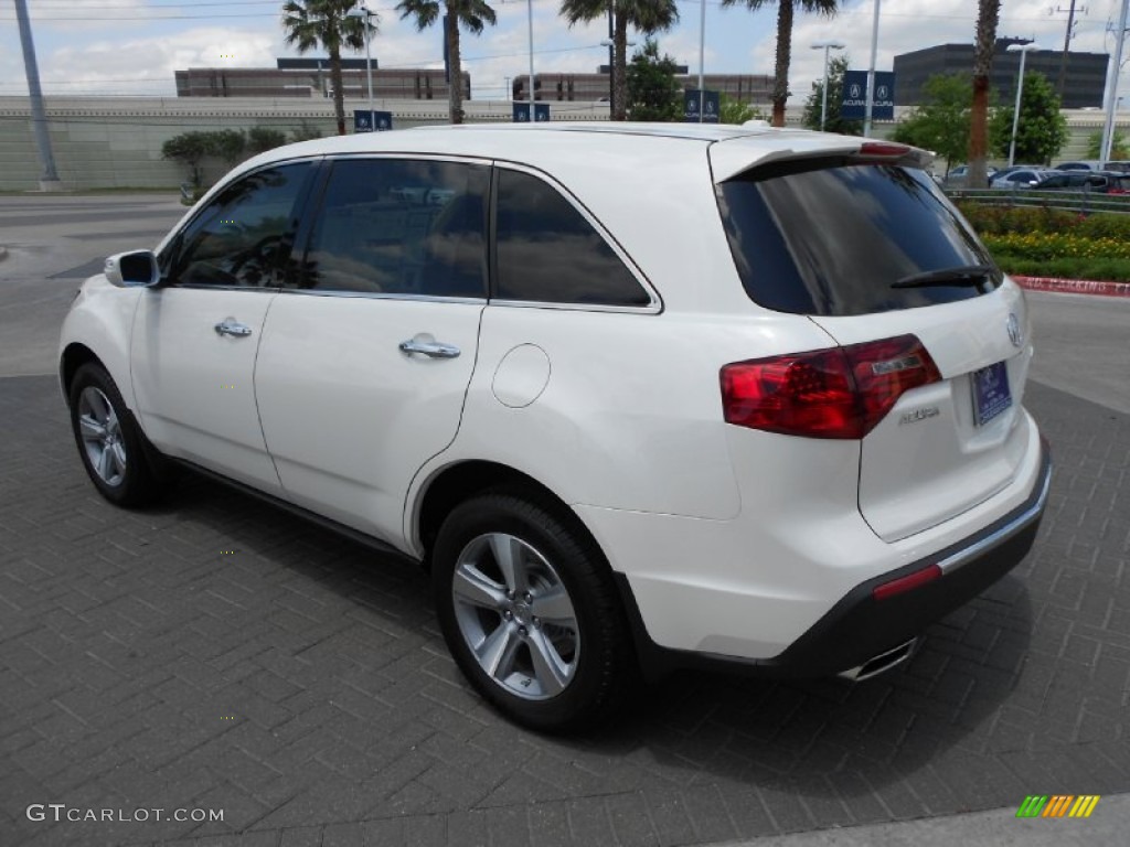 2013 MDX SH-AWD Advance - Aspen White Pearl / Parchment photo #7