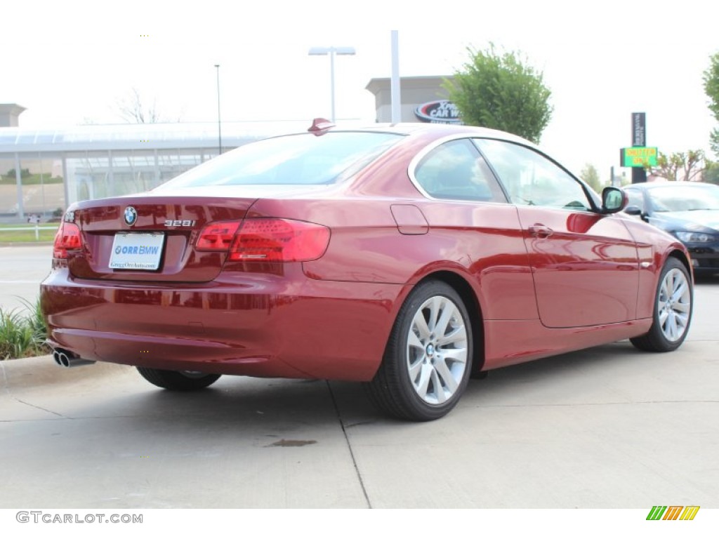 2013 3 Series 328i Coupe - Vermillion Red Metallic / Oyster photo #4