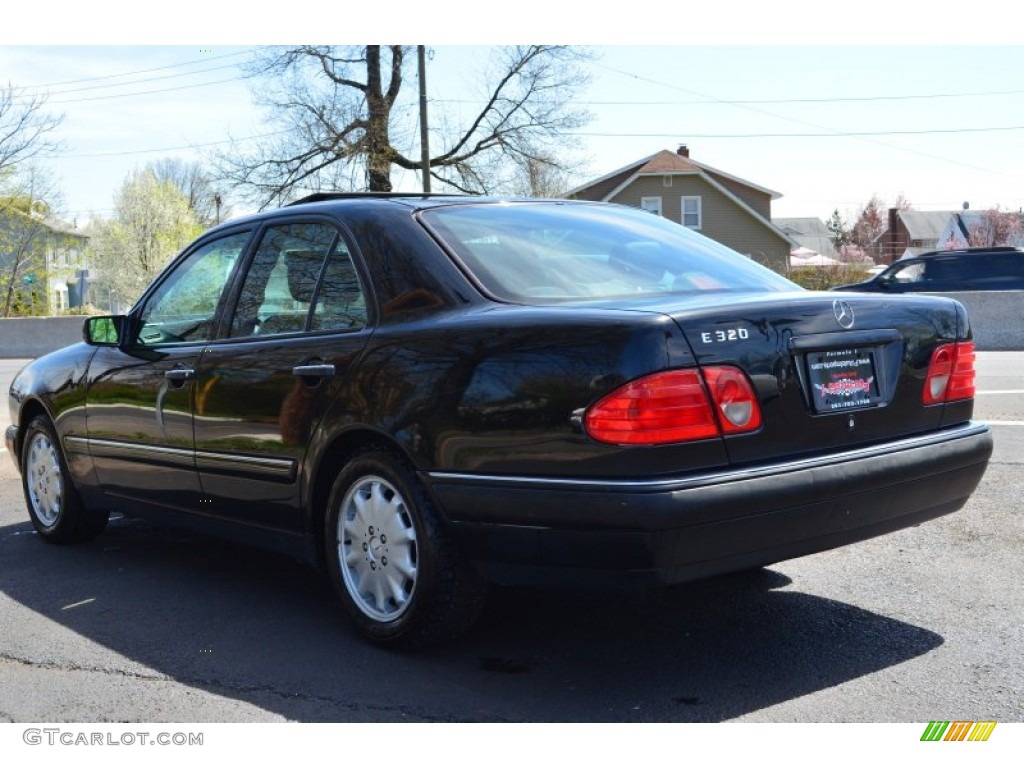 1998 E 320 Sedan - Black / Black photo #5