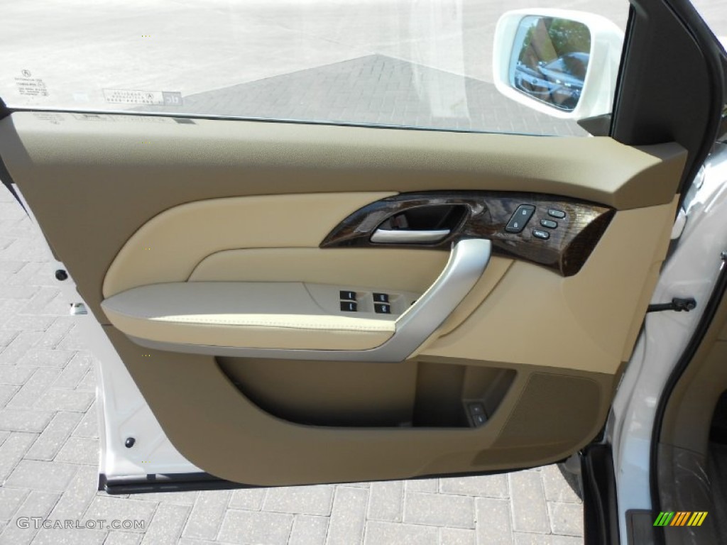 2013 MDX SH-AWD - Aspen White Pearl / Parchment photo #9