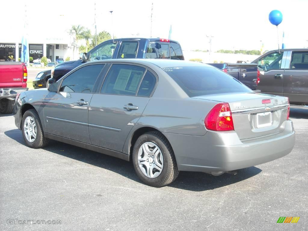 2007 Malibu LS Sedan - Dark Gray Metallic / Titanium Gray photo #3
