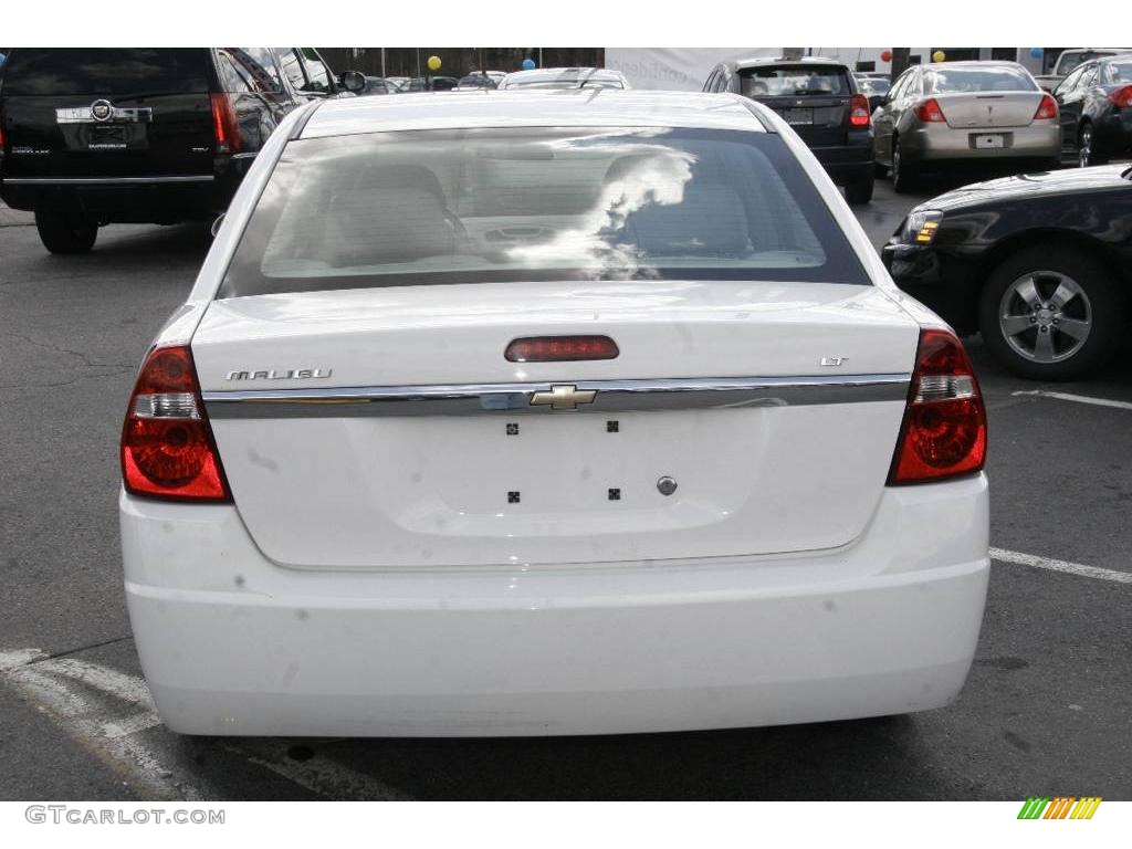 2007 Malibu LT Sedan - White / Titanium Gray photo #6