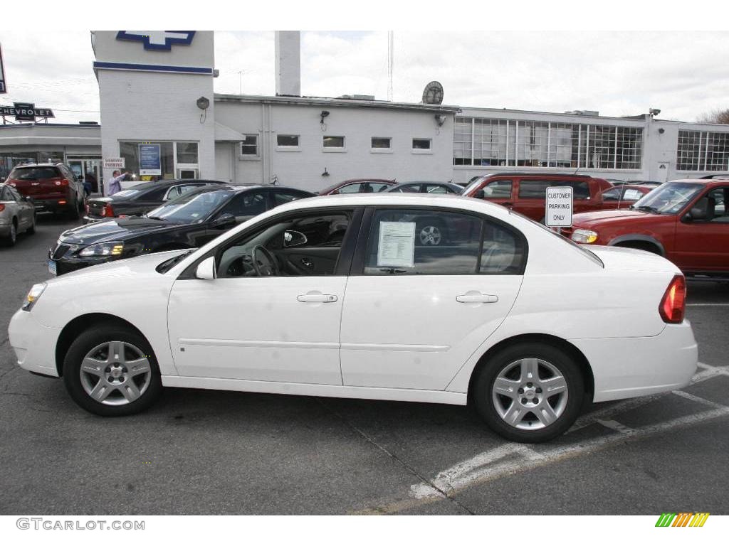 2007 Malibu LT Sedan - White / Titanium Gray photo #7