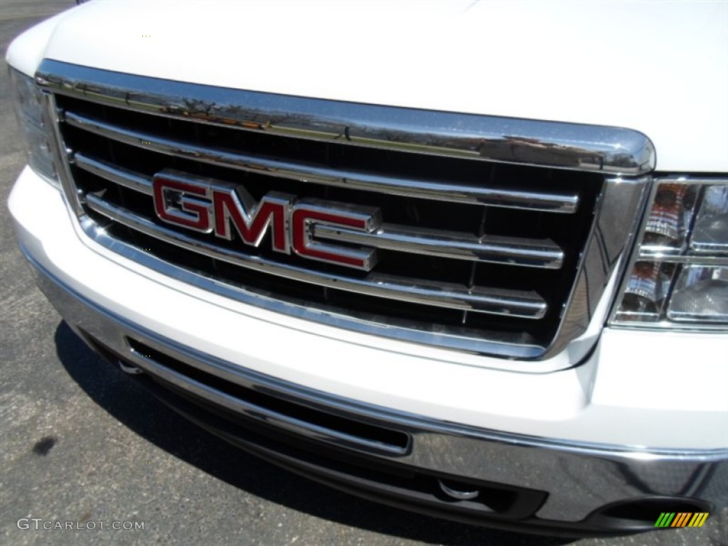 2013 Sierra 1500 SLT Extended Cab 4x4 - Summit White / Ebony photo #2