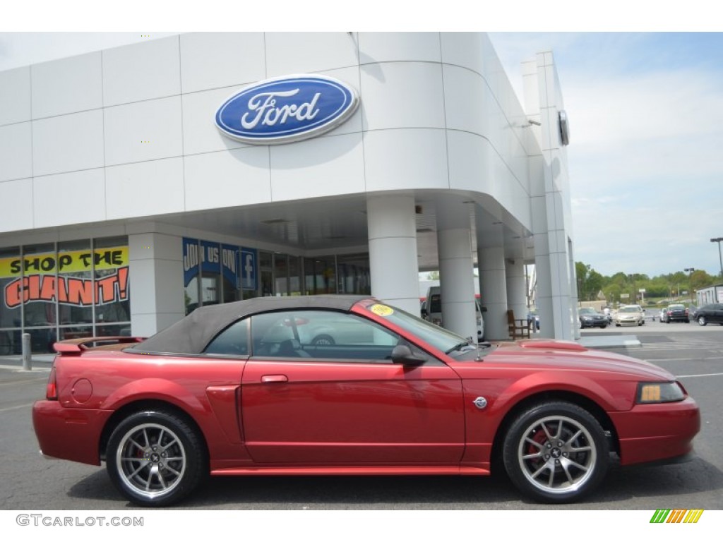 Redfire Metallic 2004 Ford Mustang GT Convertible Exterior Photo #79924446